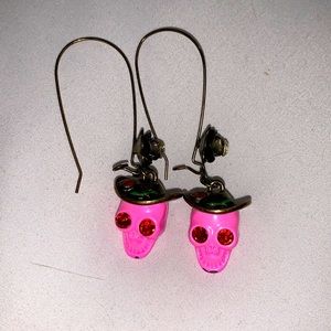 Betsy Johnson Skull Earrings
